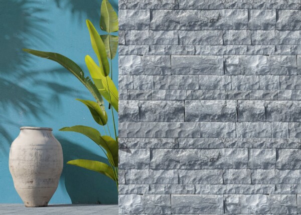 Split Face Royal Grey Multi